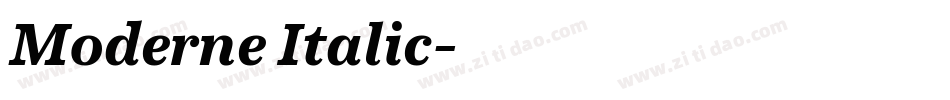 Moderne Italic字体转换